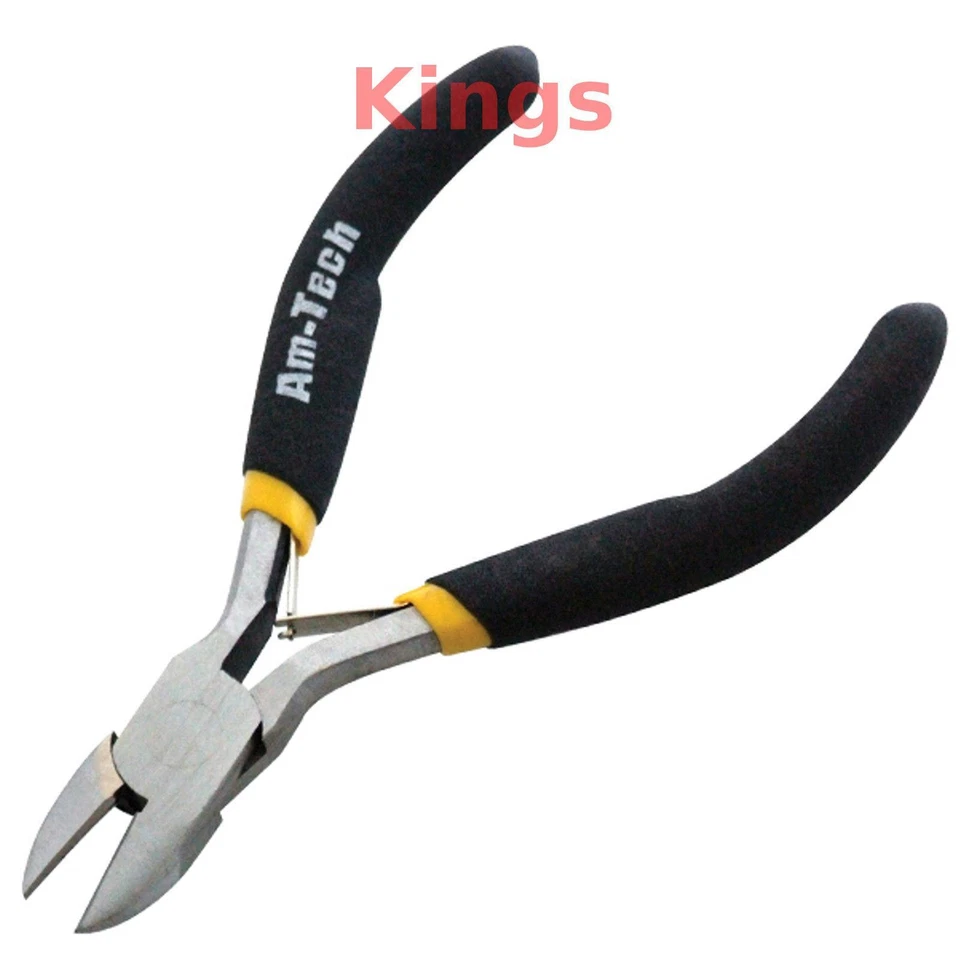 AMTECH Mini Small Mini Side Cutters Pliers Precision Jewelry Craft Sprung Grip Handles