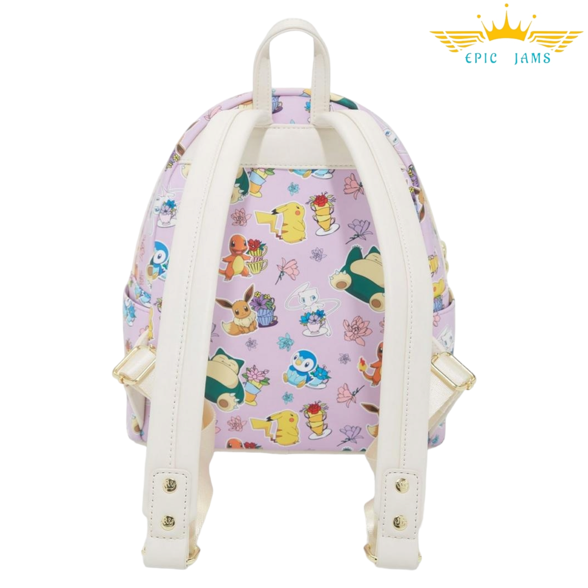 Loungefly Pokémon Floral Teacups Allover Print Mini Backpack  display picture 2