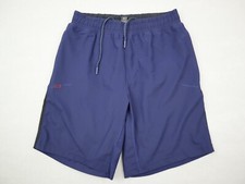 Rhone Shorts Men Small Navy Solid Elastic Waist Drawstring Pockets Adult S