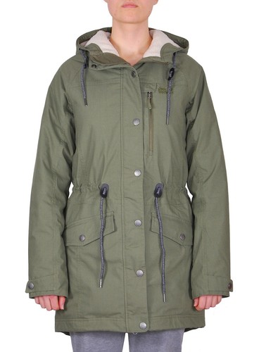 JACK WOLFSKIN Damen Jacke WINTER DUNVILLE PARKA WOMEN Khaki Grün Mantel XS - Bild 1 von 5