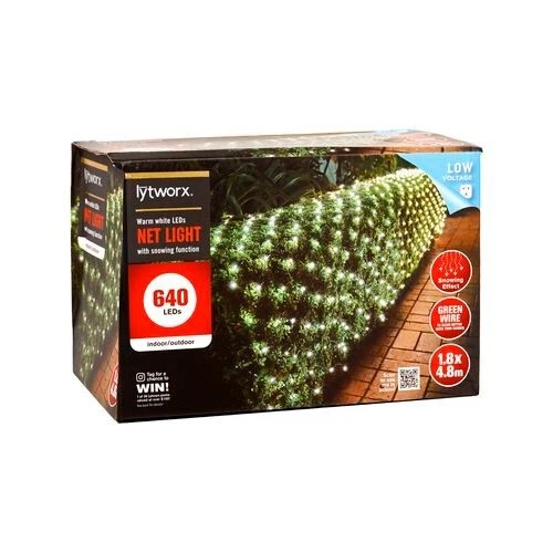 Lytworx 640 LED Warm White Snowing Net Light AUSTRALIA BRAND