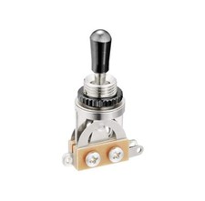 Solo Pro LP Style 3-Way Toggle Switch With Black Chrome Tip
