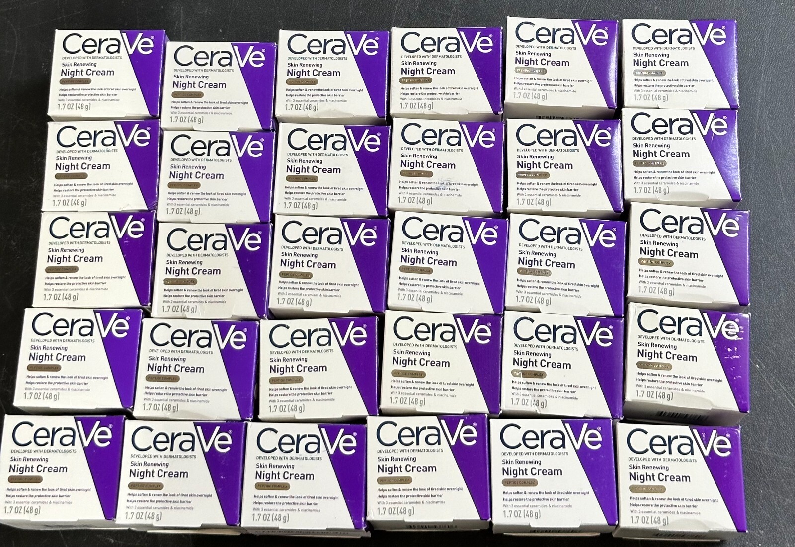 New CeraVe Skin Renewing Night Cream with Peptide Complex 1.7oz/48g in Box