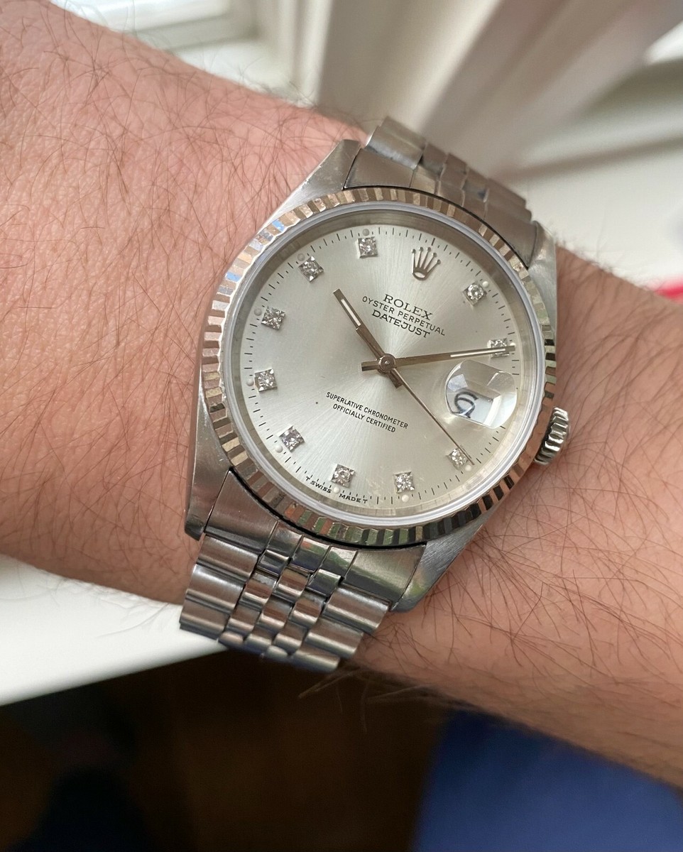OYSTER PERPETUAL DATE JUST 腕時計 シルバー ロレックス/デイトジャスト/シルバーダイヤル/クロノメーター/Rolex