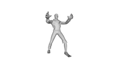 Printle KM Homme 991P--Monster Zombie Undead Figure for Dioramas Train Sets