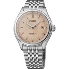 Seiko Presage Classic Series 'Silk' 40.2mm Pink Dial Watch SPB467