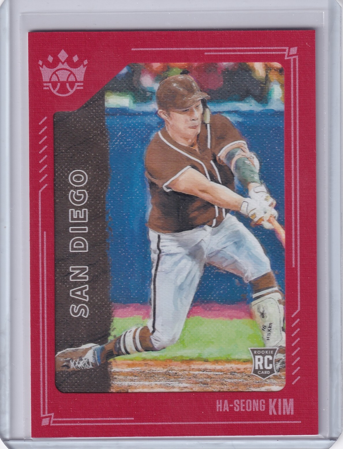 2021 Panini Diamond Kings Red Framed #99 HA-Seong Kim Rookie PADRES