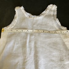 Three Vintage Infant Slips, White Bapiste w/Lace  Embroidery, 1920's Gowns