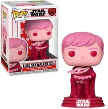 FIGURA DE VINILO FUNKO POP STAR WARS 494 VALENTINES LUKE SKYWALKER CON GROGU 3,75"