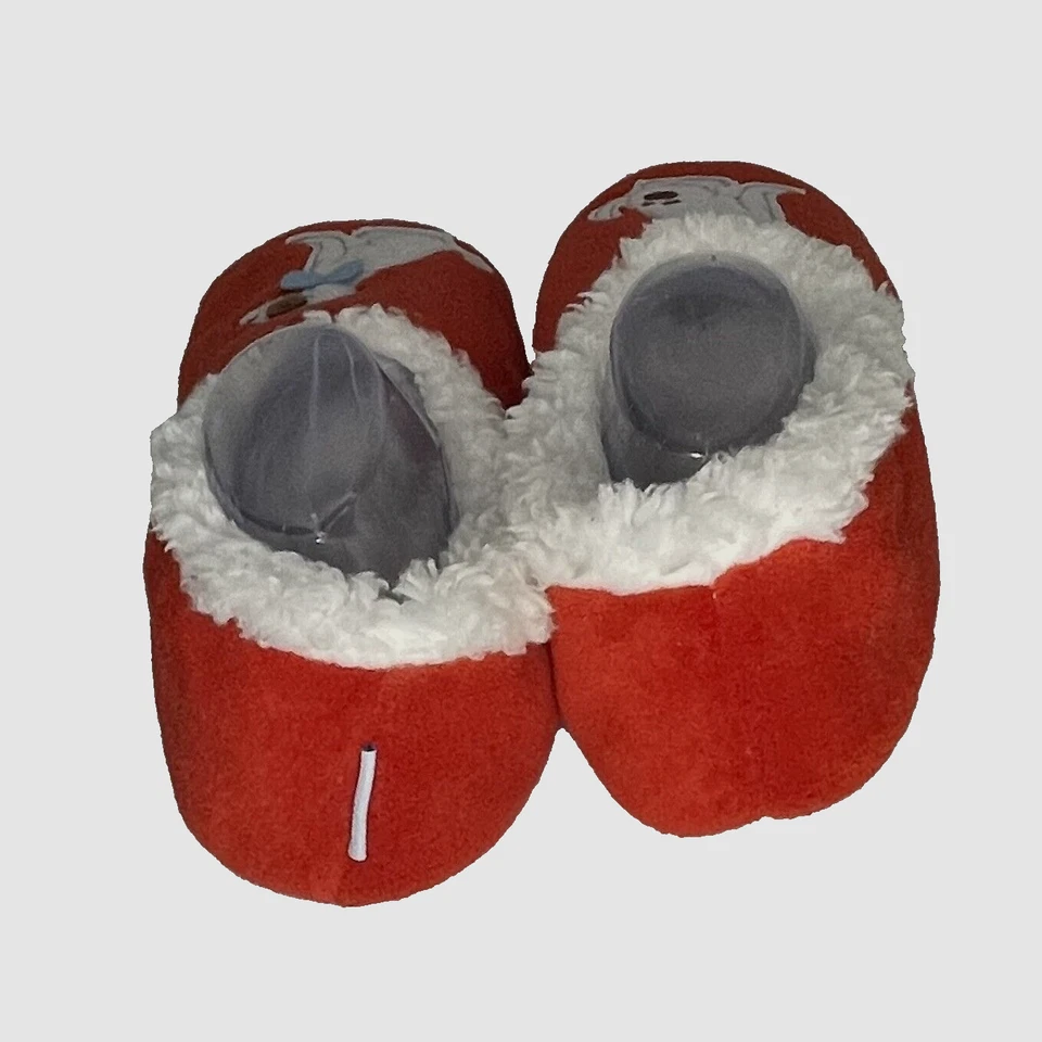 Snoozies Slippers W sz XL (9) Dogs Girl Boy Terriers Love Red Soft Fleece Lined - Image 4 of 4