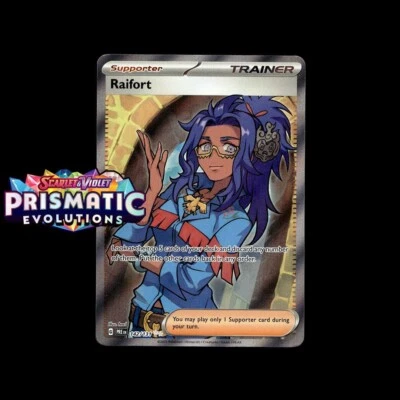 raifort pokemon card full art 142/131 - Prismatic Evolutions - TCG Look at the top 5 cards of your deck and discard any number of them Raifort Full Art Pokémon 142