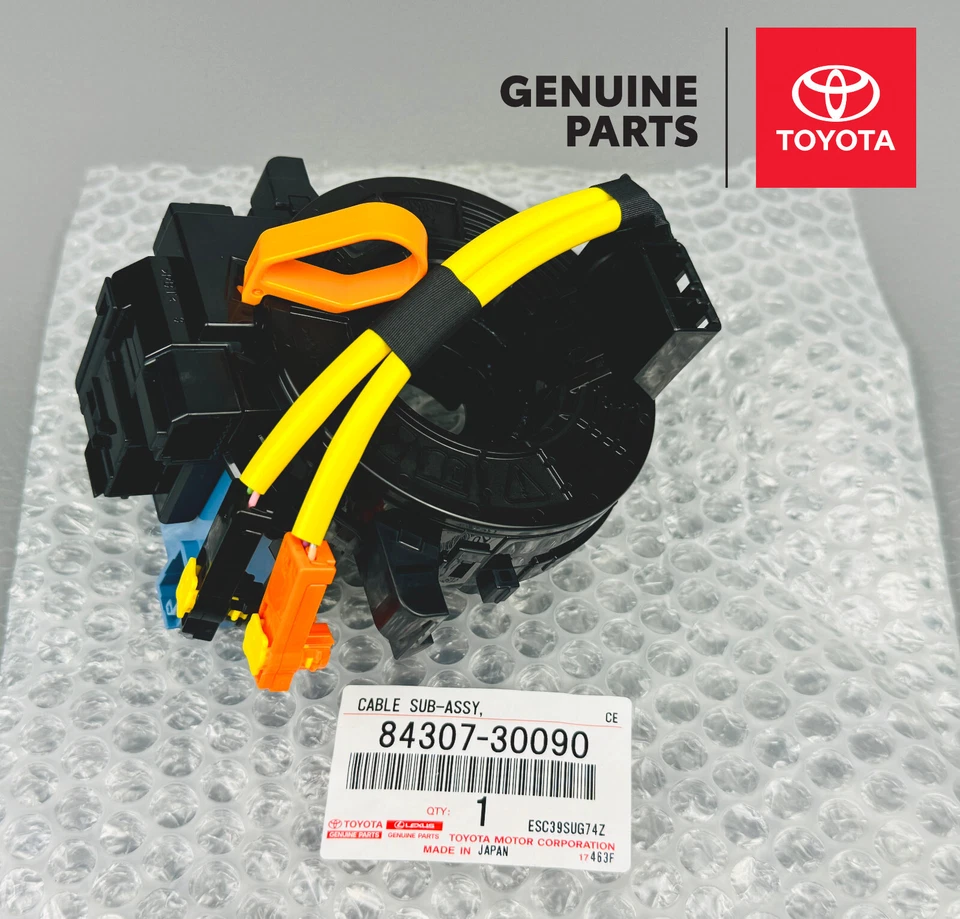 Cable espiral con sensor 84307-30090 OEM Toyota 4Runner Lexus GX460 RX350 RX450h Foto 2 de 4