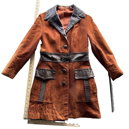 専用出品【60-70s】Suede Leather Jacket Talon 60s 70s Vintage TALON Zip suede leather jacket 18 Orange series