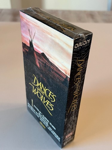 RARE Dances with Wolves VHS 1990 New Factory Sealed 1st Release Orion Watermark - Imagen 4 de 9