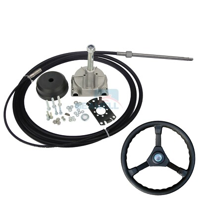 200PS 426cm Lenkung Steuerung Bootslenkung System Kit für Außenbordmotoren 14FT
