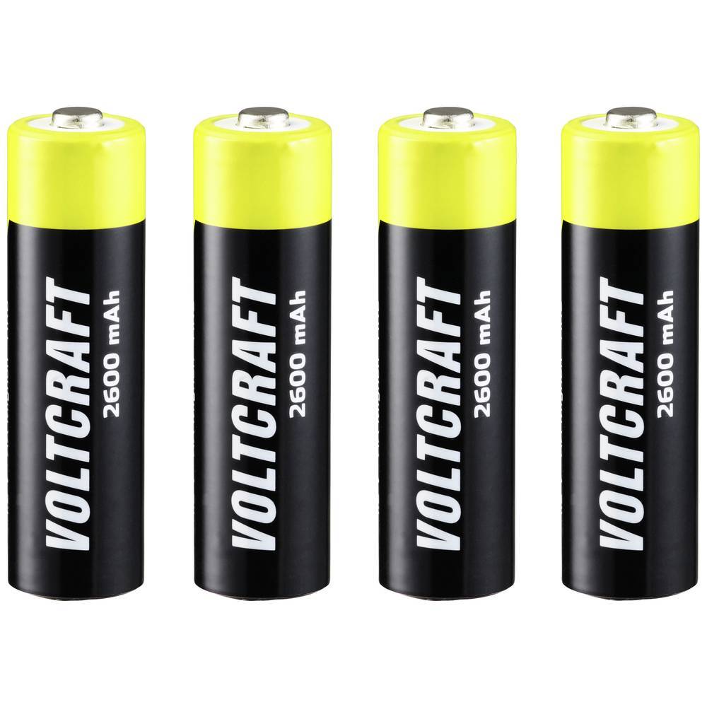 VOLTCRAFT Endurance Batteria ricaricabile Stilo (AA) NiMH 2600 mAh 1.2 V 4 pz.