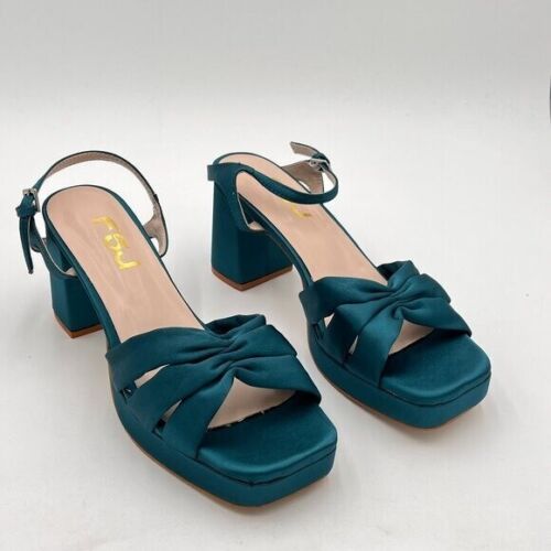 FSJ Women Platform Chunky Block High Heel Sandals Peep Toe Ankle Strap Party Eve