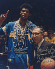 Kareem Abdul Jabbar John Wooden Autographed 8x10 Photo Signed Reprint UCLA