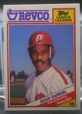 Juan Samuel (Phillies) - 1988 Topps Revco #7