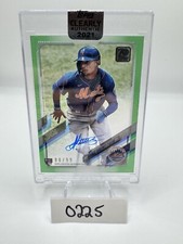 2021 Topps Clearly Authentic Andres Gimenez Green Parallel RC Auto 86/99 Encased