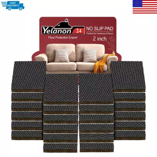 Non-Slip Furniture Pads-24 Pcs 2 Furniture Grippers,Non Skid for Furniture  Legs