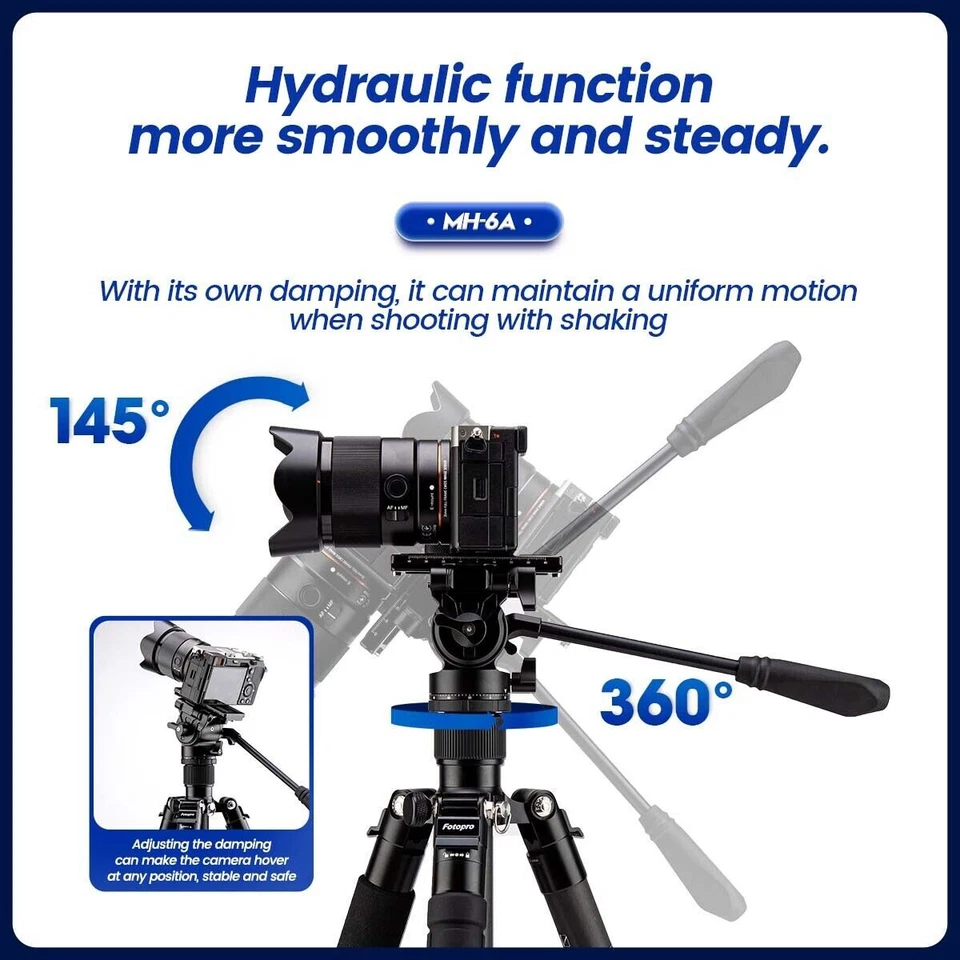 Fotopro Fluid Video Head MH-6A 360°Panorama Vertical Shoot Accessorie for camera - Image 2 of 4