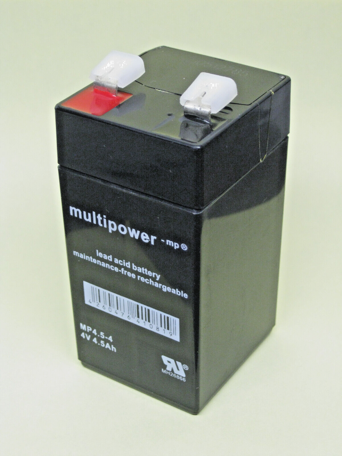 BATTERIA ricaricabile al Piombo ermetica 4V 4,5Ah - MP4.5-4 MULTIPOWER