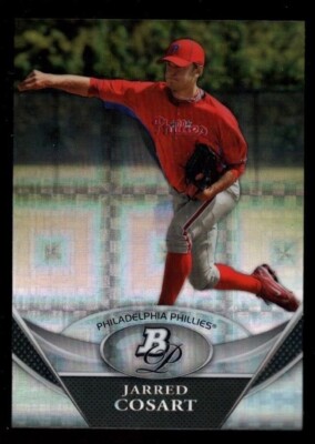 JARRED COSART PHILLIES ROOKIE CHROME XFRACTOR  2011 BOWMAN PLATINUM PROSPECTS B