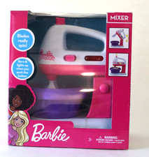 Mattel Barbie Doll Modern Kitchen Mixer Pretend Playset Revs And Light-Up