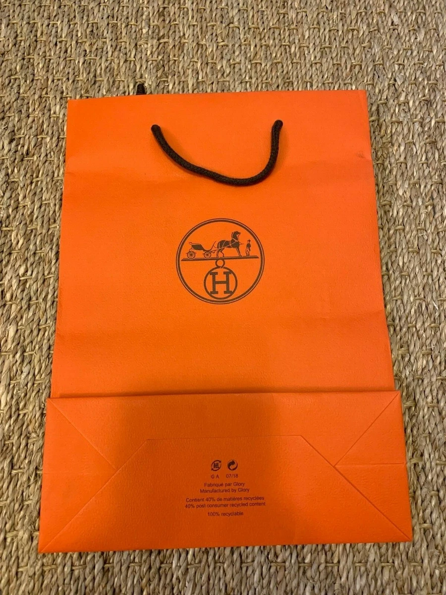 Hermes Orange Small Shopping Bag