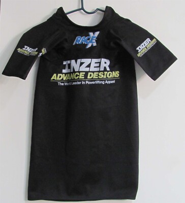 Inzer Rage X Bench Shirt Size 42 Black (LN) Extremely Rare Blue Logo!