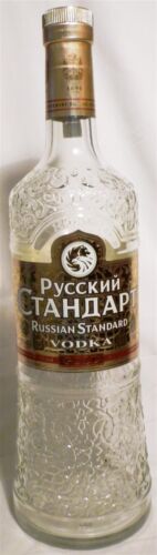 COLLECTIBLE EMPTY BOTTLE RUSSIAN STANDARD GOLD
