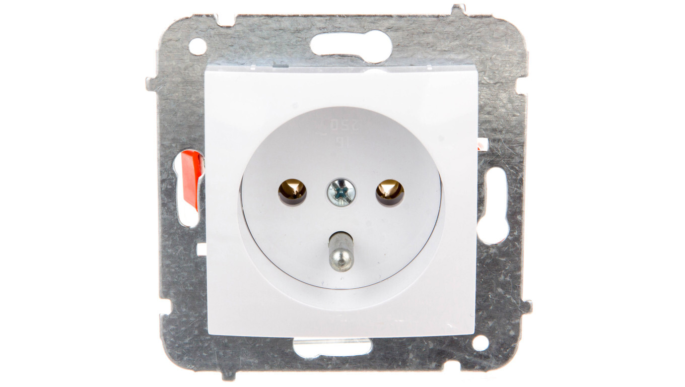 CARLA Single socket w / u white 1733-10 /T2UK