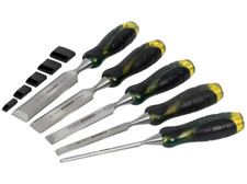 Roughneck 5 Piece Professional Thru-Tang Softgrip Bevel Edge Chisel Set ROU30175