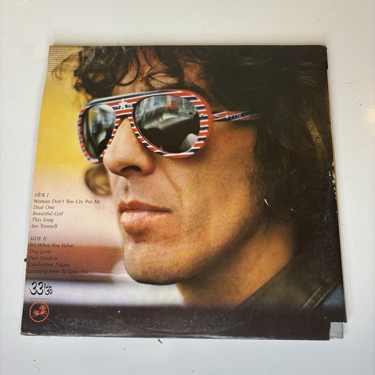 Vintage George Harrison Thirty-Three & 1/3 Dark Horse Vinyl