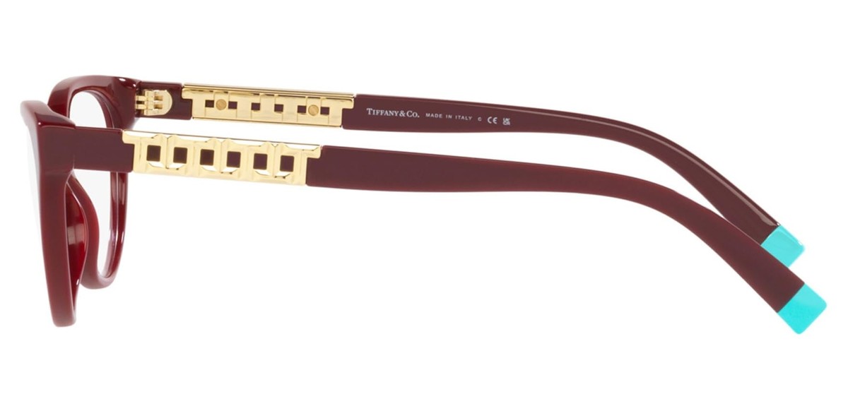 NEW Tiffany & Co. TF 2226 8353 Burgundy & Gold Eyeglasses 52  display picture 2
