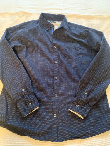 Beverly Hills Polo Club Shirt Men’s Size XL Navy Blue Long Sleeves