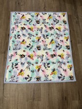 Baby Looney Tunes Vintage Crib Comforter Quilt Blanket Tweety Bugs Blue Trim VTG