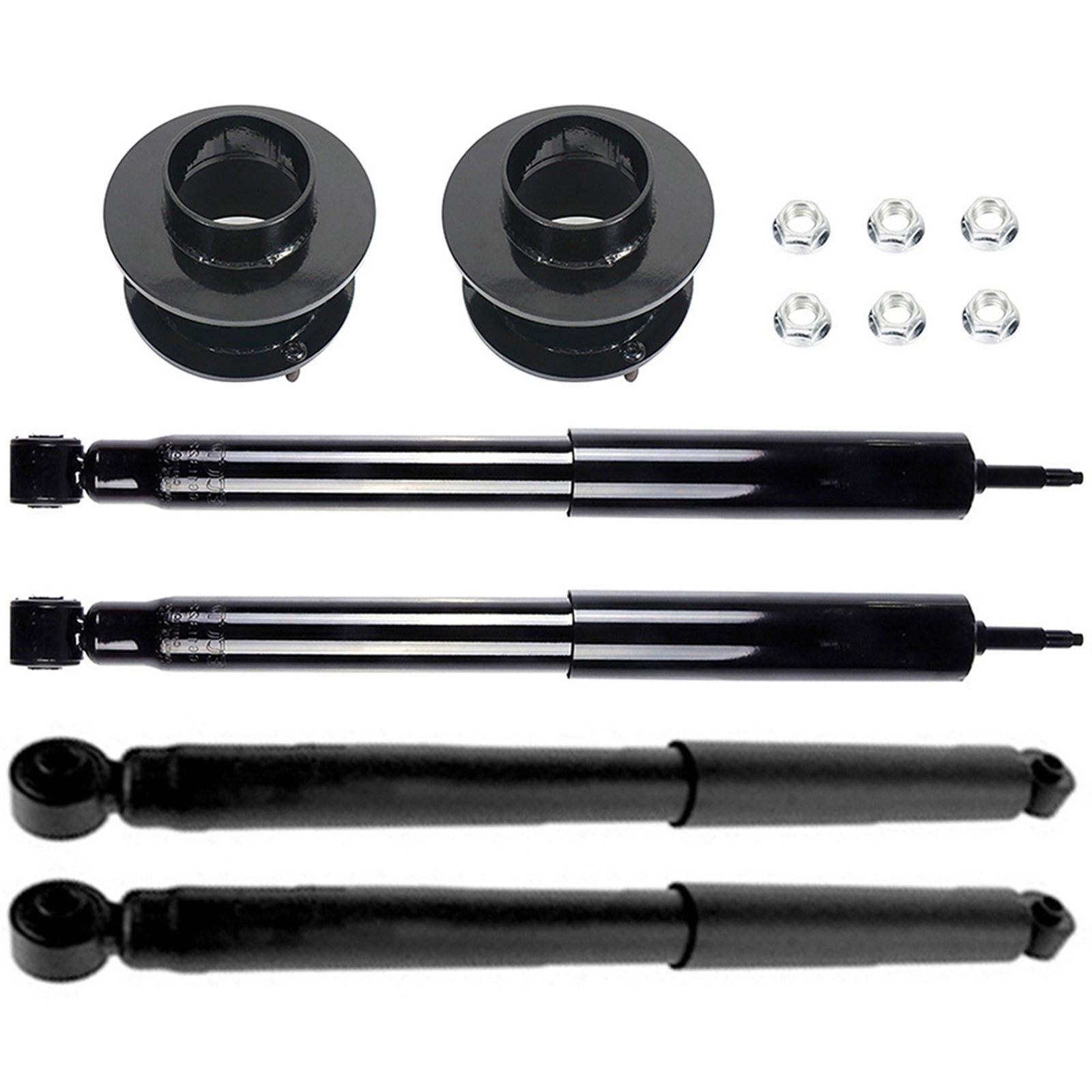 3.5" Front Leveling Kit & Full Set Shocks For 1994 1995-2002 Dodge Ram 2500 4WD