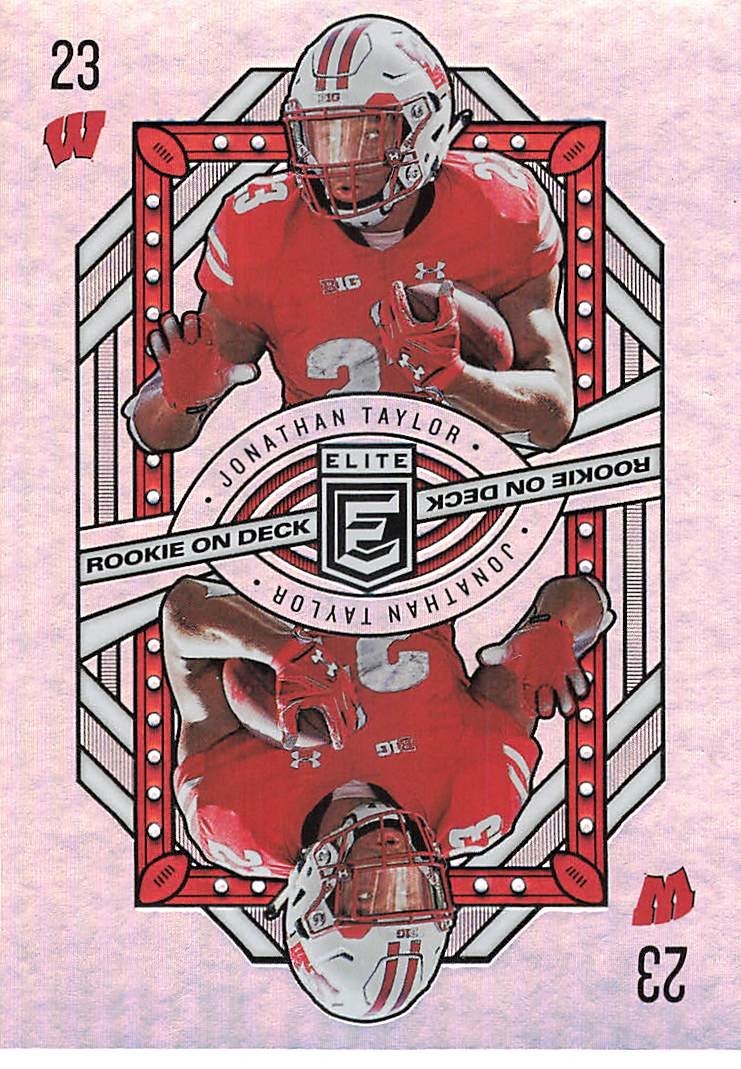 2020 Panini Donruss Elite JONATHAN TAYLOR ROOKIE ON DECK