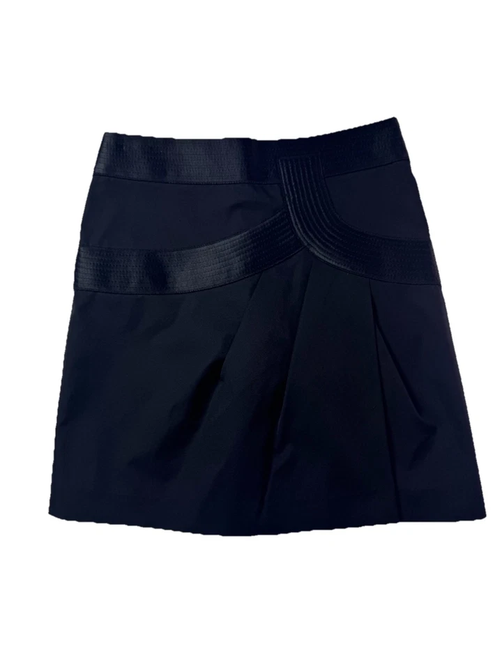 Мини-юбка Robert Rodriguez черная передняя со складками размер 2 - Изображение 2 из 4