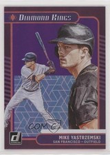 2021 Panini Donruss Diamond Kings Holo Purple Mike Yastrzemski #28 1u6