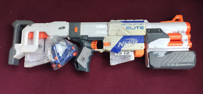 Nerf N-Strike Elite Sonic Ice Retaliator Blaster mit 2x 6 Dartmagazinen & 12 Darts
