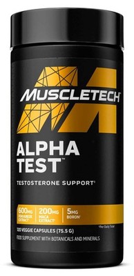 MUSCLETECH, ALPHA TEST Testosteronproduktion 120 Veg. Kapseln SUPER PREIS