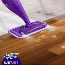 SWIFFER Balaie Complet Wetjet avec Lingettes, produit et piles.