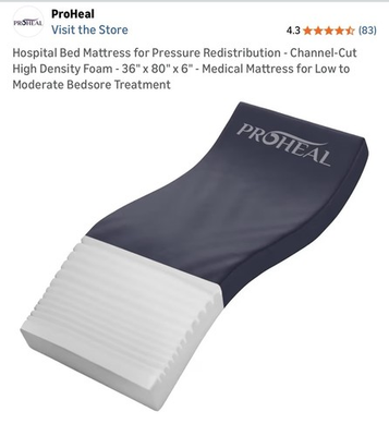 #ad ProHeal Pressure Redistribution Hospital Bed Mattress 36quot; x 80quot; x 6quot; $290.00
