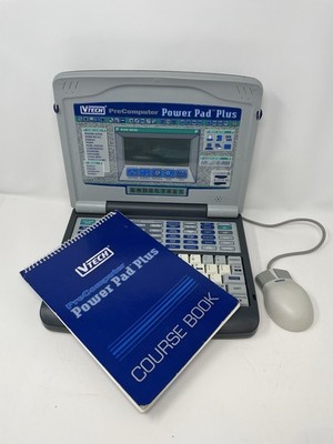 VTech Pre Computer Power Pad Vintage Educational Learning Toy Grey 32-0682-549