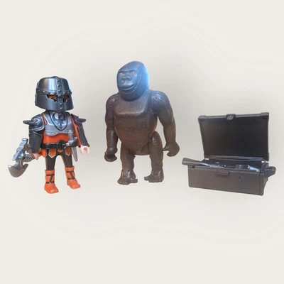 🏰 Lot Playmobil – Chevalier Faucon + Gorille + Caisse d’Armes ⚔️🦍 - Photo 1/4