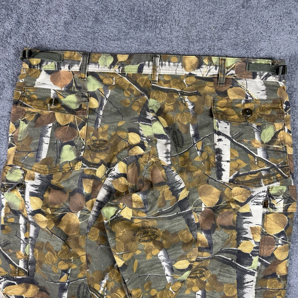 Vintage Rocky Mountain Camouflage Cargo Pants Men 2XL 44x32 Hunting Autumn Aspen - Image 4 of 4