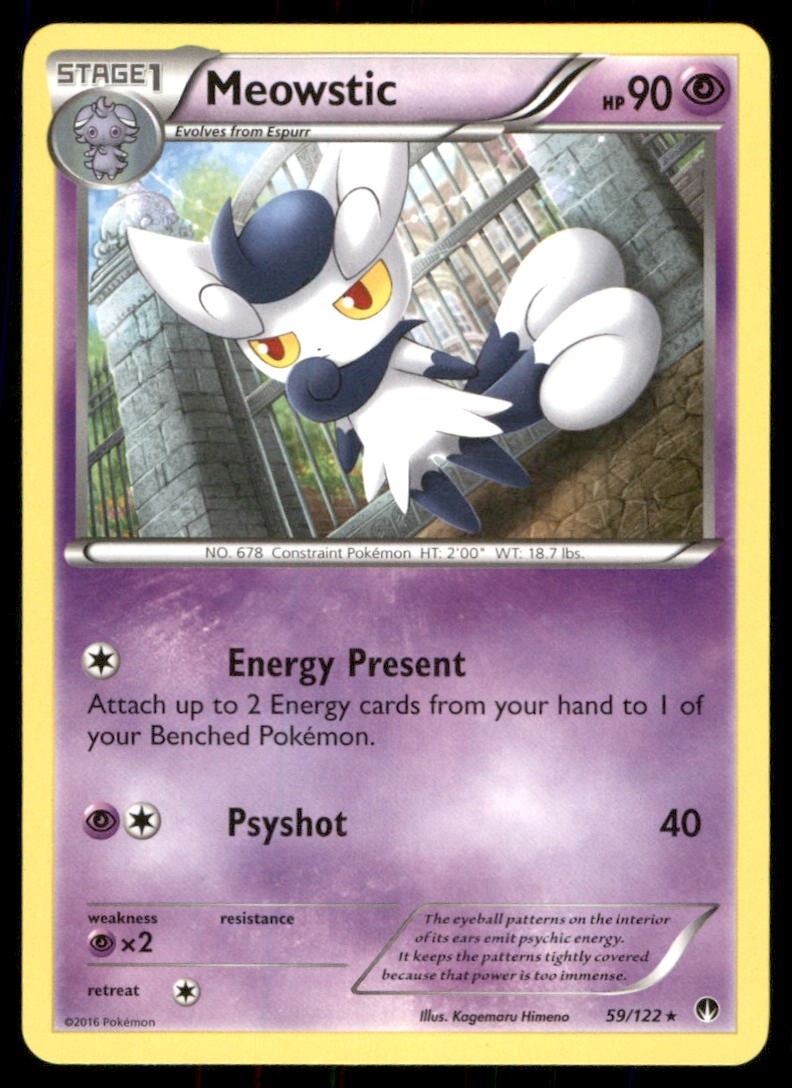 Pokémon TCG Pokémon Meowstic Meowstic Rare Regular